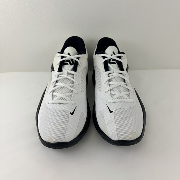 Nike Air Zoom Freak 4 Men\'s Basketball Shoes White Black Size 9.5 Athletic main image 7